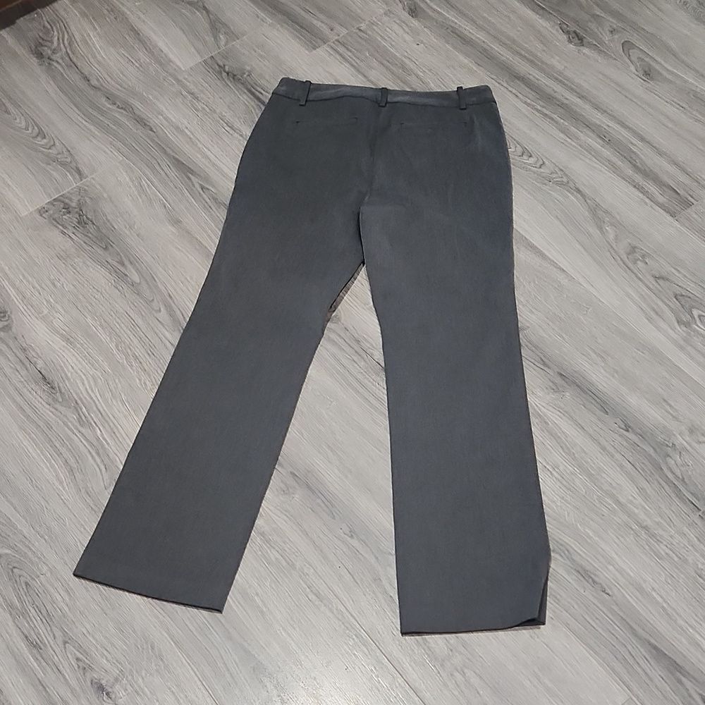 Euc Charcoal Talbots Barely Boot Flat Front Pants - image 8